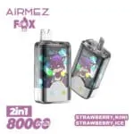 Airmez Fox 80000 Puffs smak In Strawberry Kiwi Strawberry Ice - jednorazowy e-papieros VapePol