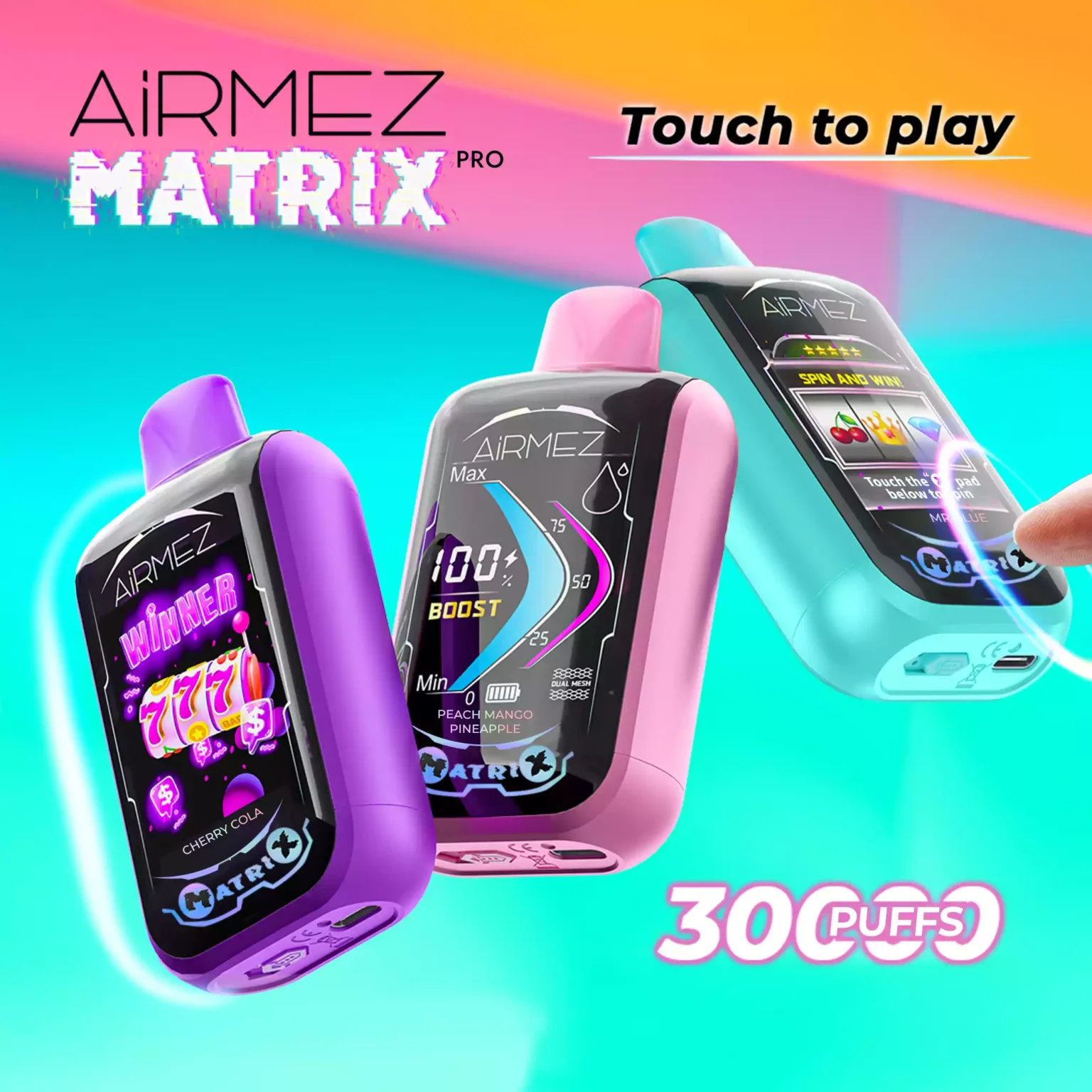 airmez-matrix-30000-puffs-low-nicotine-bulk-buy-original-rechargeable-disposable-vapes-wholesale0-1536x1536 Airmez Matrix 30K Puffs - jednorazowy e-papieros VapePol