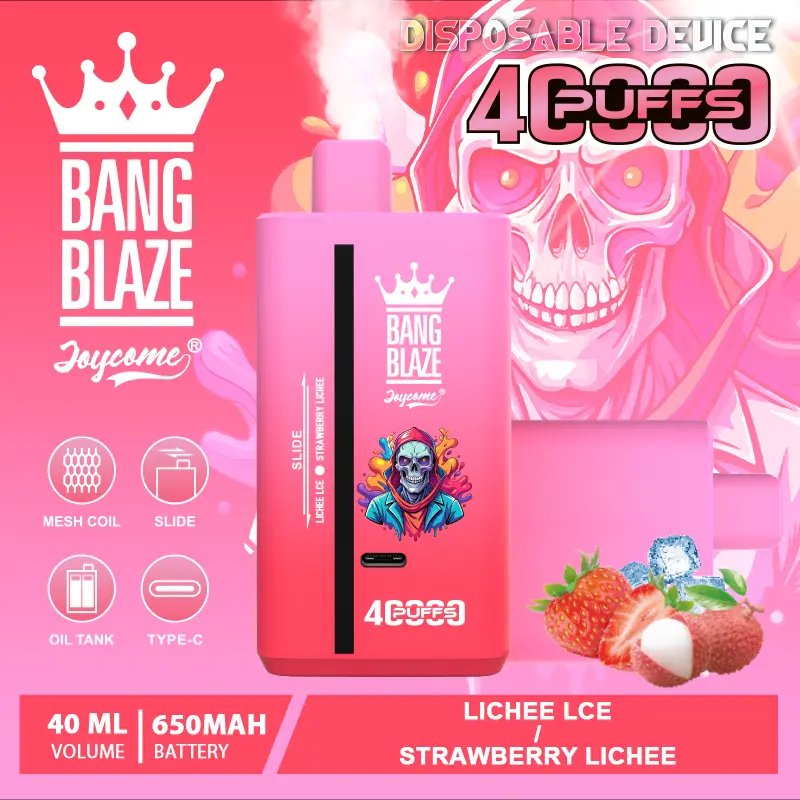 bang-blaze-40k-40000-puffs-lychee-ice-strawberry-lychee Bang Blaze 40000 Puffs Dual Flavor smak Lychee Ice Strawberry Lychee - jednorazowy e-papieros VapePol