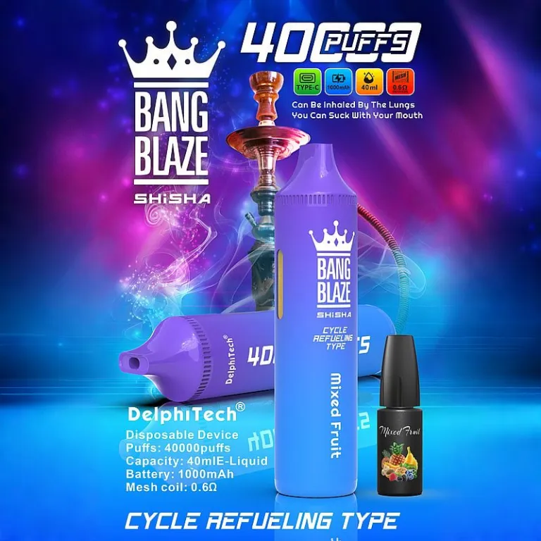bang-blaze-shisha-40000-puffs-mixed-fruit Bang Blaze Shisha 40000 Puffs smak Mixed Fruit - jednorazowy e-papieros VapePol