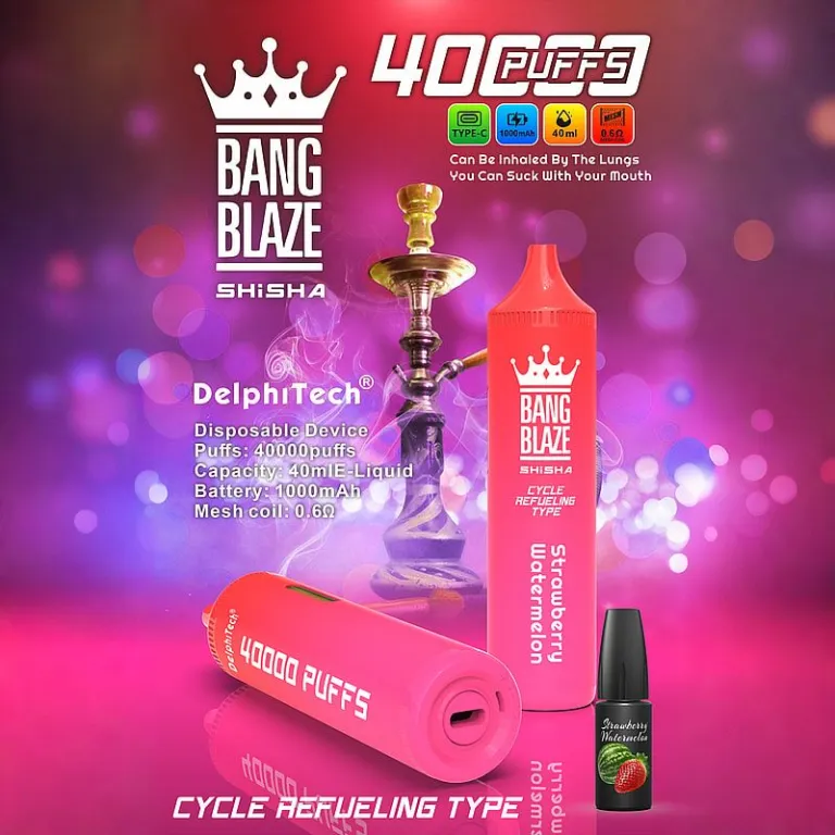 bang-blaze-shisha-40000-puffs-watermelon-stawberry Bang Blaze Shisha 40000 Puffs smak Watermelon Stawberry - jednorazowy e-papieros VapePol