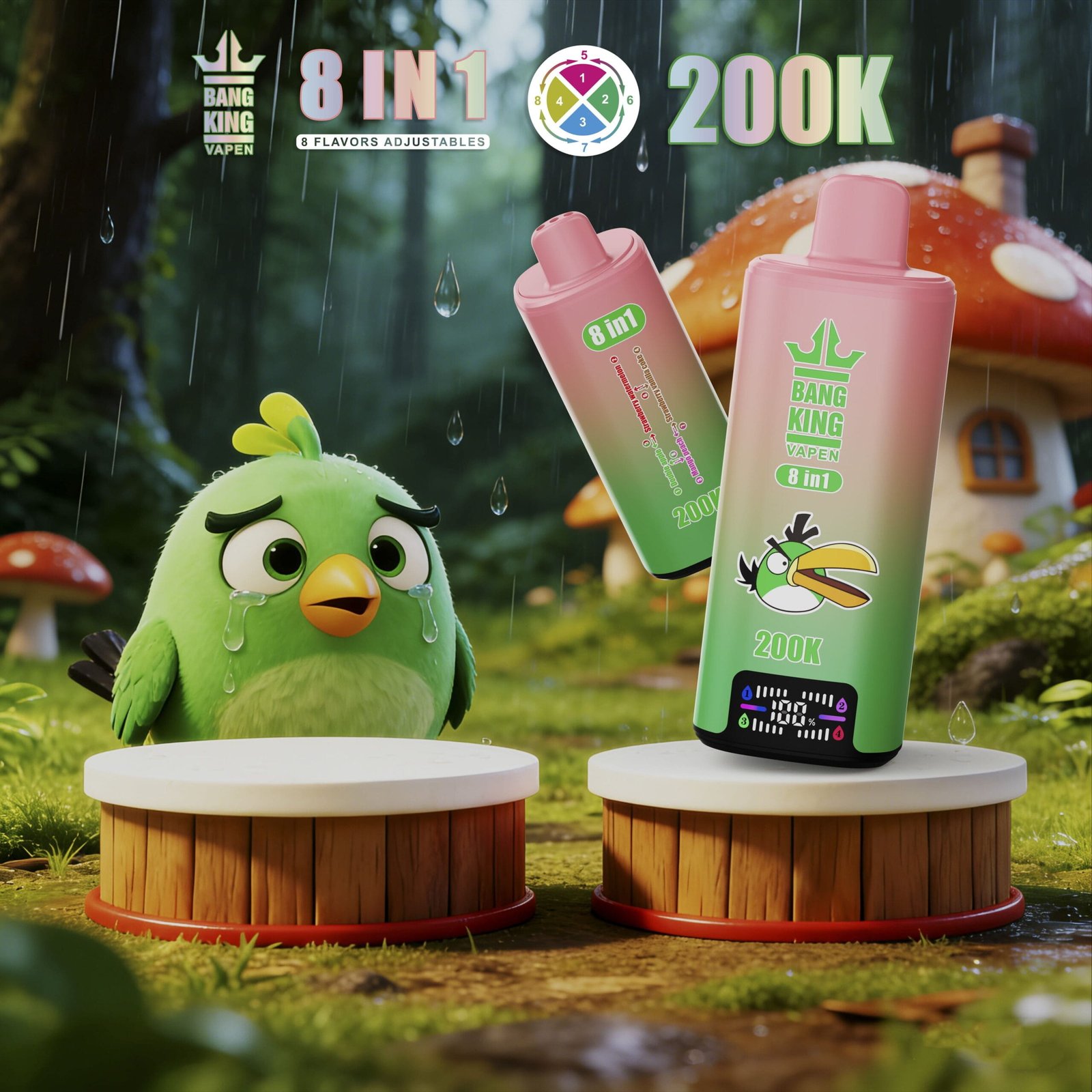 bang-king-200000-puffs-8in1-vape-8-worlds-8-flavors-200k-power-14-scaled Bang King 200000 Puffs smak 200000 8in1 8 Worlds 8 S 200K - jednorazowy e-papieros VapePol