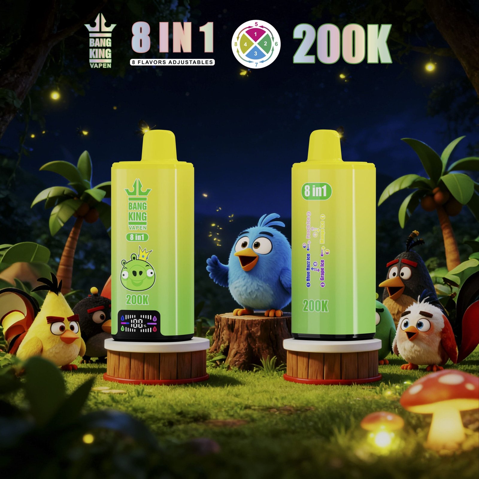 bang-king-200000-puffs-8in1-vape-8-worlds-8-flavors-200k-power-3-scaled Bang King 200000 Puffs smak 200000 8in1 8 Worlds 8 S 200K - jednorazowy e-papieros VapePol