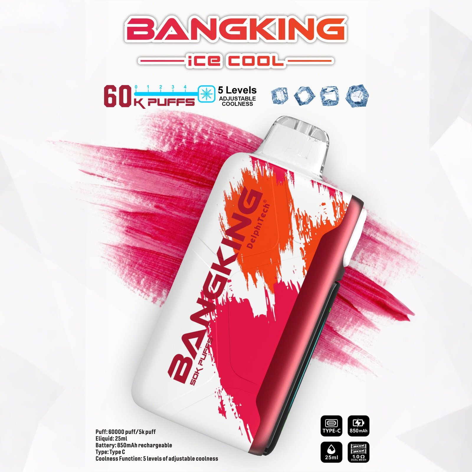 cherry-strazz-1 Bang King 60000 Puffs Ice Cool smak Cherry Strazz - jednorazowy e-papieros VapePol