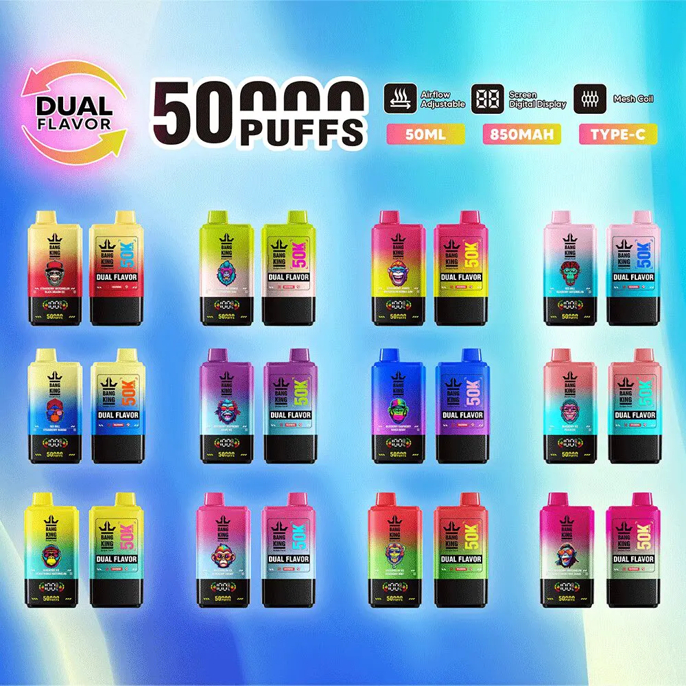 bang-king-50000-50k-puffs-flavor-table Bang King Dual Flavor 50000 Puffs smak Table - jednorazowy e-papieros VapePol