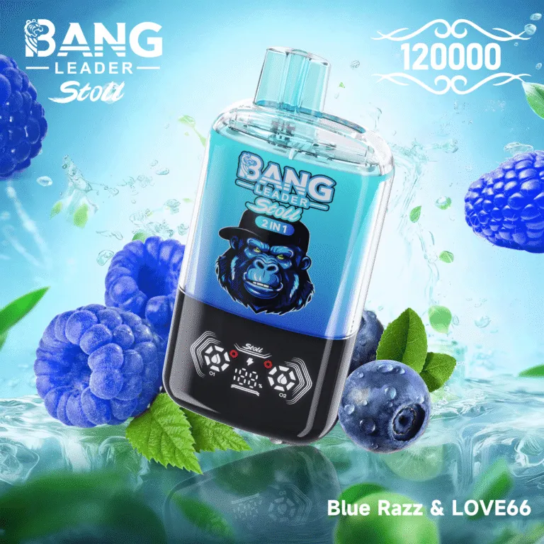 Bang Leader Stoll 120000 Puffs smak Blue Razz & Love66 - jednorazowy e-papieros VapePol