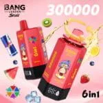 Bang Leader Stoll 300000 Puffs smak 300000 WatermelonIce Red Bull Strawberry Kiwi BlueberryIce Lemon Lime Strawberry Watermelon - jednorazowy e-papieros VapePol