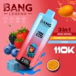 Bang Legend 110000 Puffs smak 110k 3in1 Mixed Berries Passion Fruit Mango Love66 - jednorazowy e-papieros VapePol