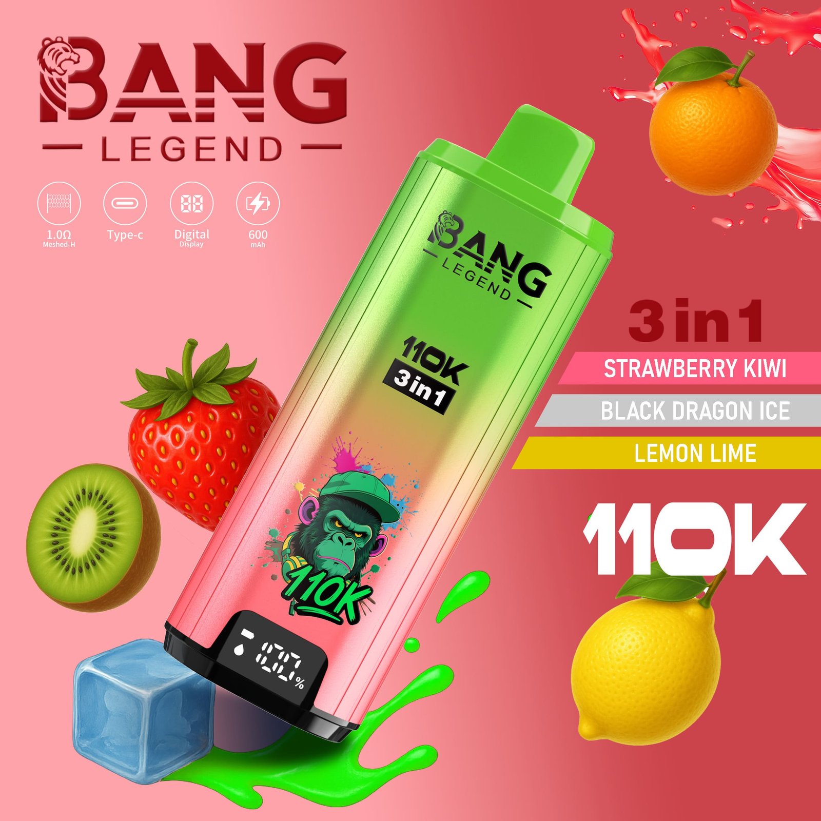 bang-legend-110k-puffs-3in1-vape-strawberry-kiwi-black-dragon-ice-lemon-lime Bang Legend 110000 Puffs smak 110k 3in1 Strawberry Kiwi Black Dragon Ice Lemon Lime - jednorazowy e-papieros VapePol