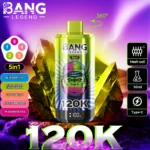 Bang Legend 120000 Puffs smak In S Blueberry Ice Kiwi Passion Fruit Guava Melon Peach Pineapple Passionate Kiss - jednorazowy e-papieros VapePol