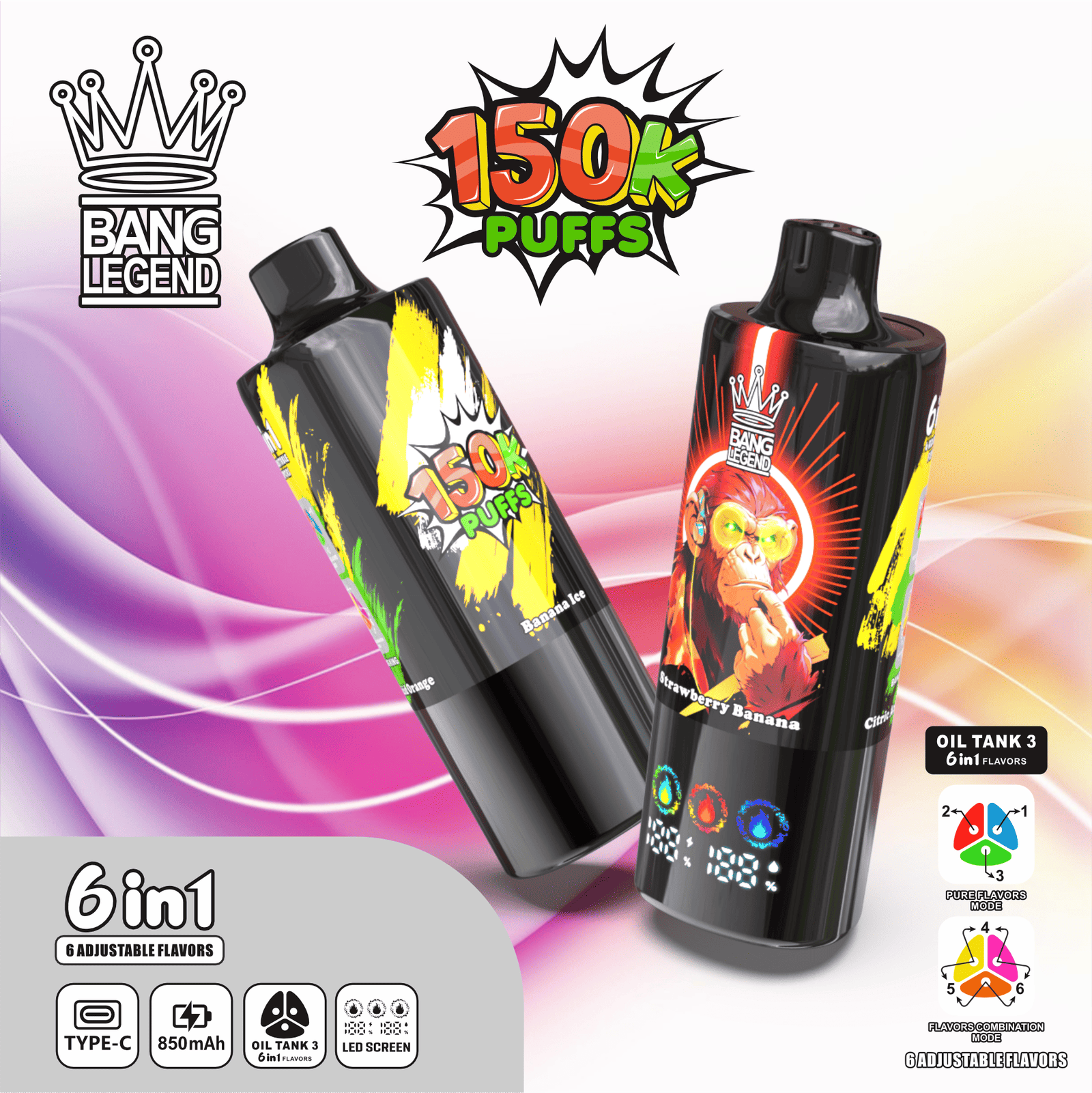 bang-legend-150k-6-in-1-banana-ice-strawberry-banana-citric-acid-orange-banana-ice-strawberry-banana-banana-ice-citric-acid-orange-strawberry-banana-citric-acid-orange Bang Legend 150000 Puffs smak In Banana Ice Strawberry Banana Citric Acid Orange Banana Ice Strawberry Banana Banana Ice Citric Acid Orange Strawberry Banana Citric Acid Orange - jednorazowy e-papieros VapePol