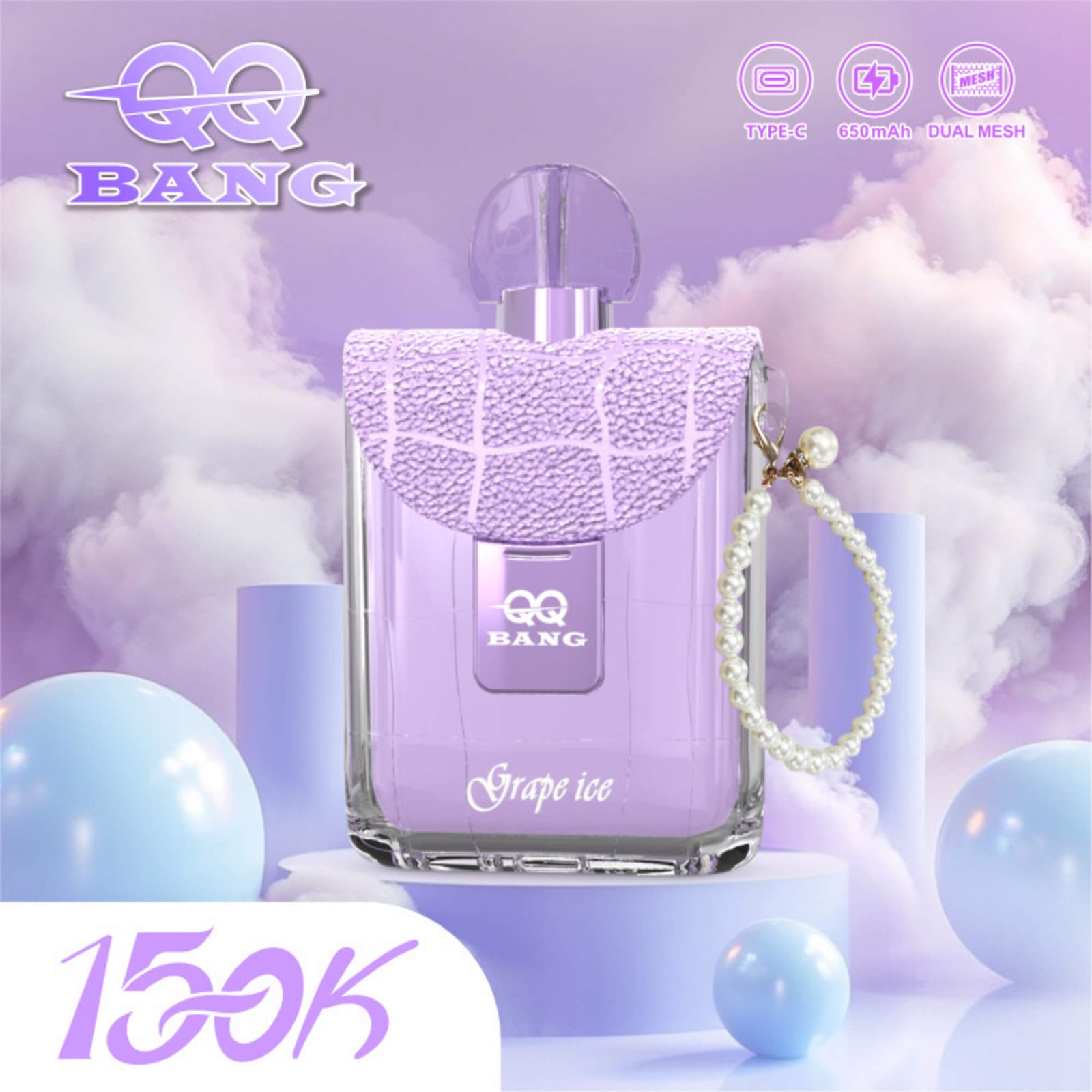 qq-bang-150k-puff-grape-ice QQ Bang 150000 Puff smak Grape Ice - jednorazowy e-papieros VapePol