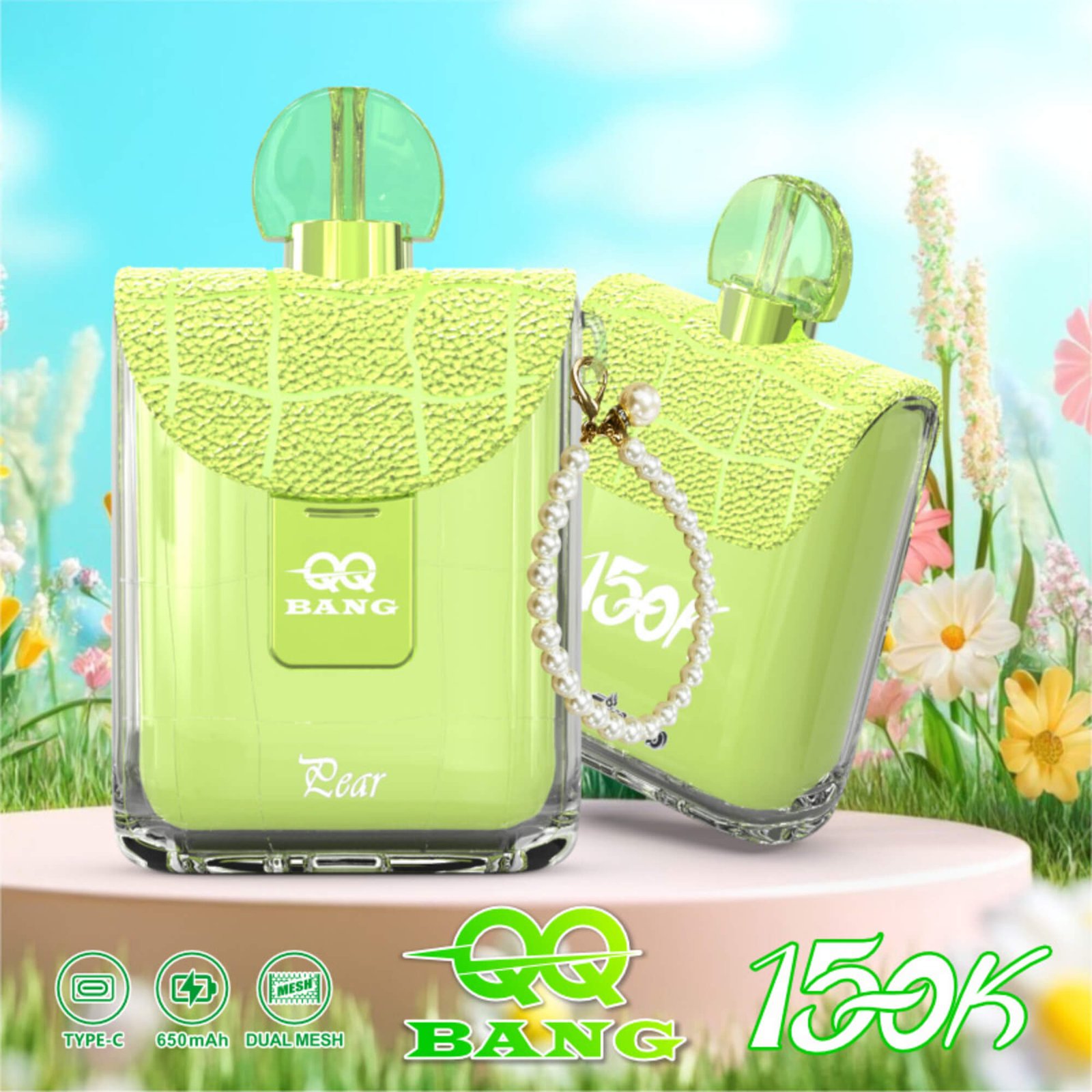 qq-bang-150k-puff-pear QQ Bang 150000 Puff smak Pear - jednorazowy e-papieros VapePol