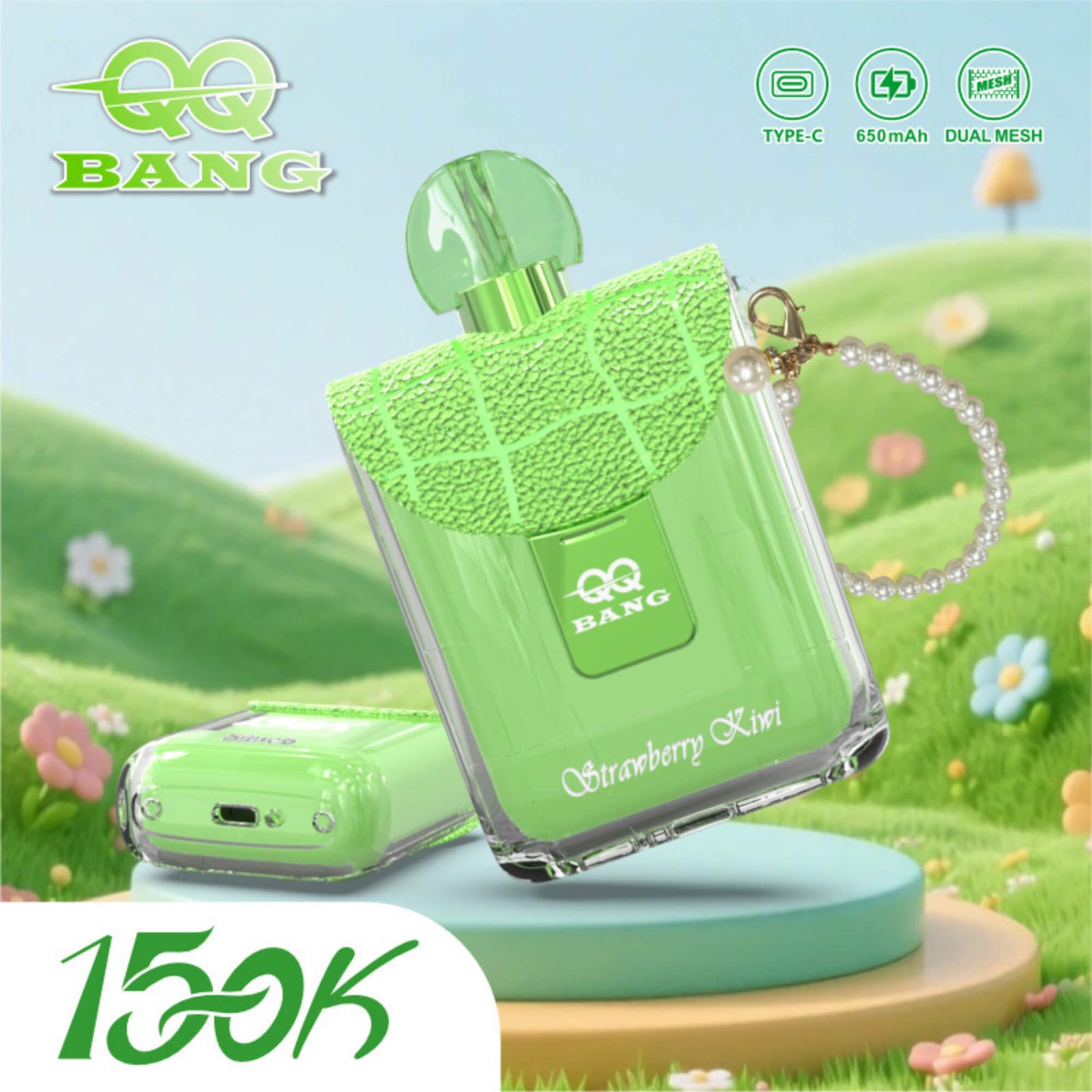 qq-bang-150k-puff-strawberry-kiwi QQ Bang 150000 Puff smak Strawberry Kiwi - jednorazowy e-papieros VapePol