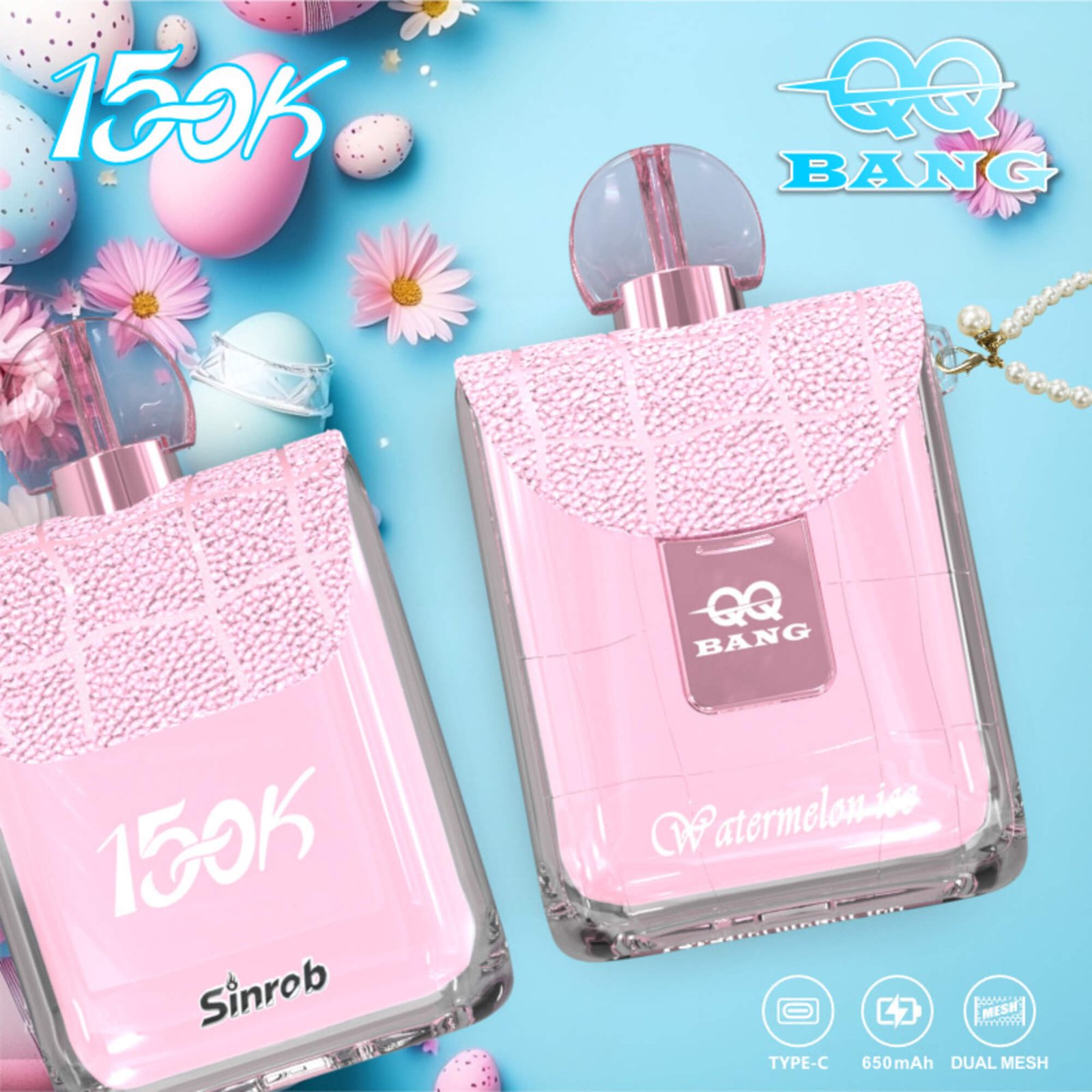 qq-bang-150k-puff-watermelon-ice QQ Bang 150000 Puff smak Watermelon Ice - jednorazowy e-papieros VapePol