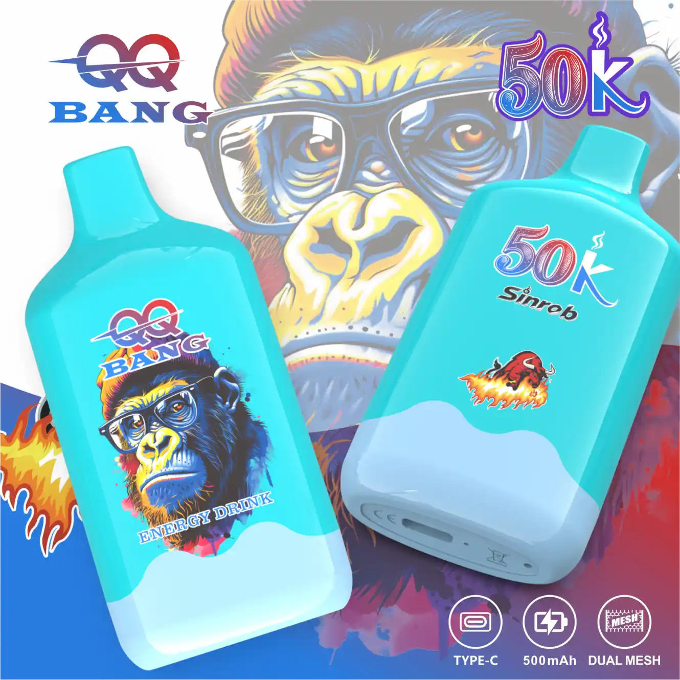 qq-bang-50000-puffs-energy-drink QQ BANG 50000 Puffs smak Energy Drink - jednorazowy e-papieros VapePol