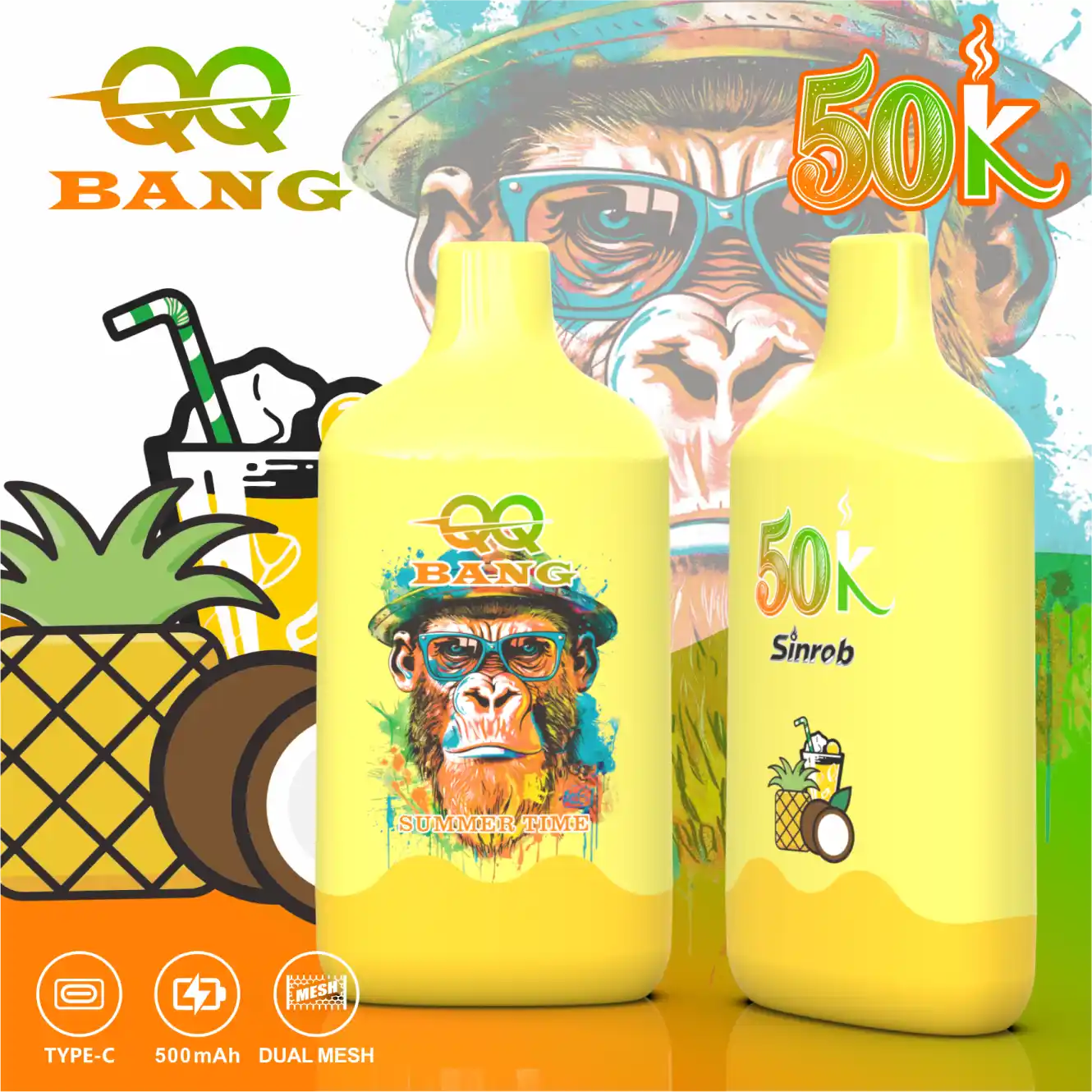 qq-bang-50000-puffs-summer-time QQ BANG 50000 Puffs smak Summer Time - jednorazowy e-papieros VapePol