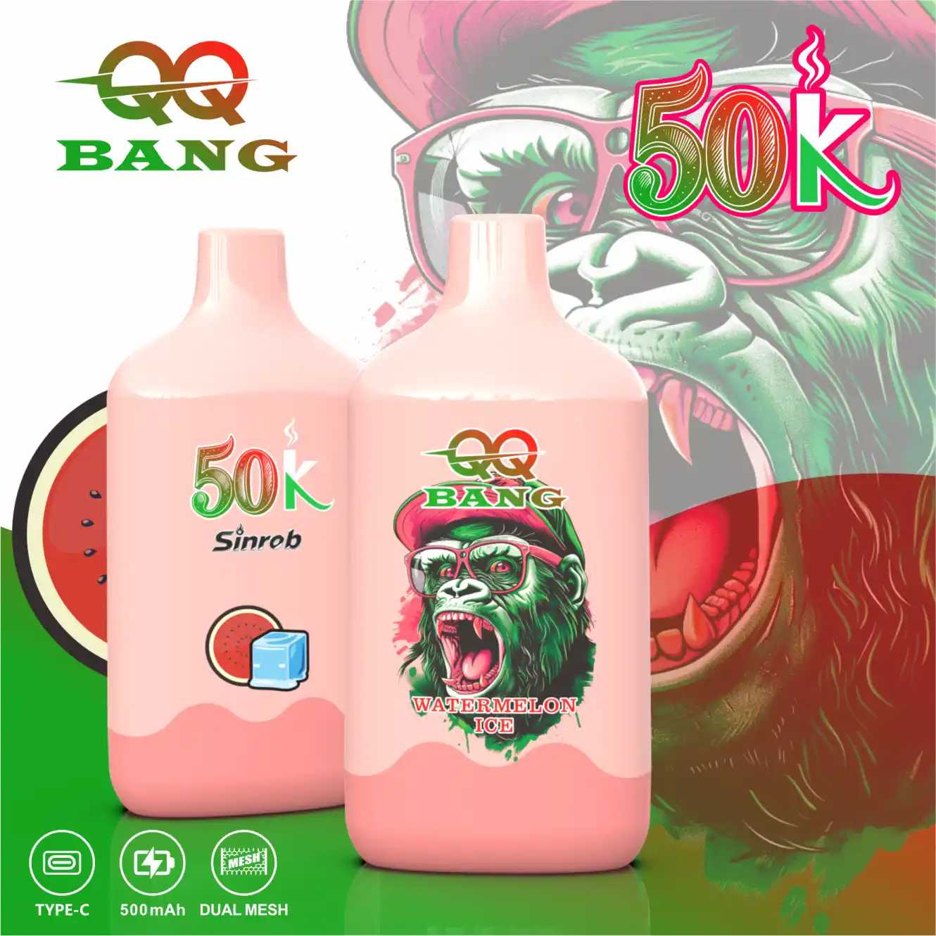 qq-bang-50000-puffs-watermelon-ice QQ BANG 50000 Puffs smak Watermelon Ice - jednorazowy e-papieros VapePol