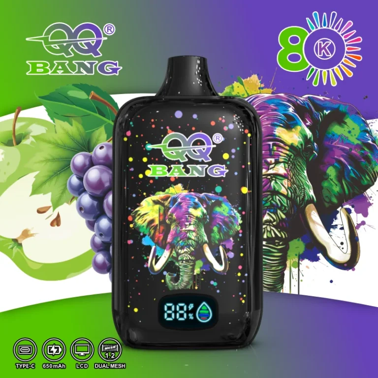QQ Bang 80000 Puffs smak Elephant Apple Grape - jednorazowy e-papieros VapePol