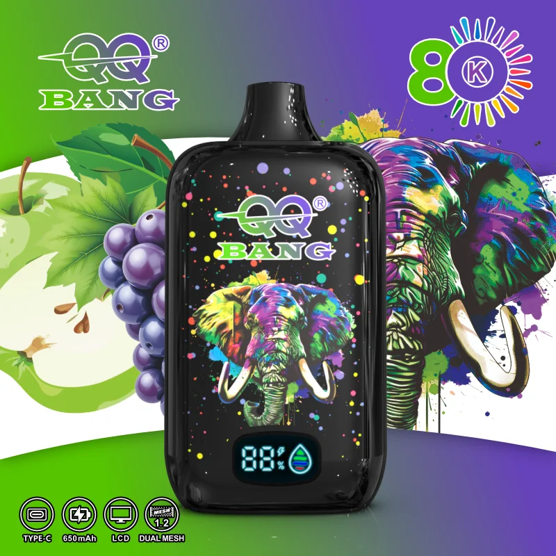 QQ Bang 80000 Puffs smak Elephant Apple Grape - jednorazowy e-papieros VapePol