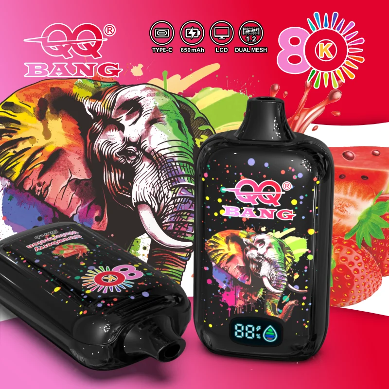 qq-bang-80k-elephant-level-power-rich-flavor-strawberry-watermelon QQ Bang 80000 Puffs smak Elephant Strawberry Watermelon - jednorazowy e-papieros VapePol